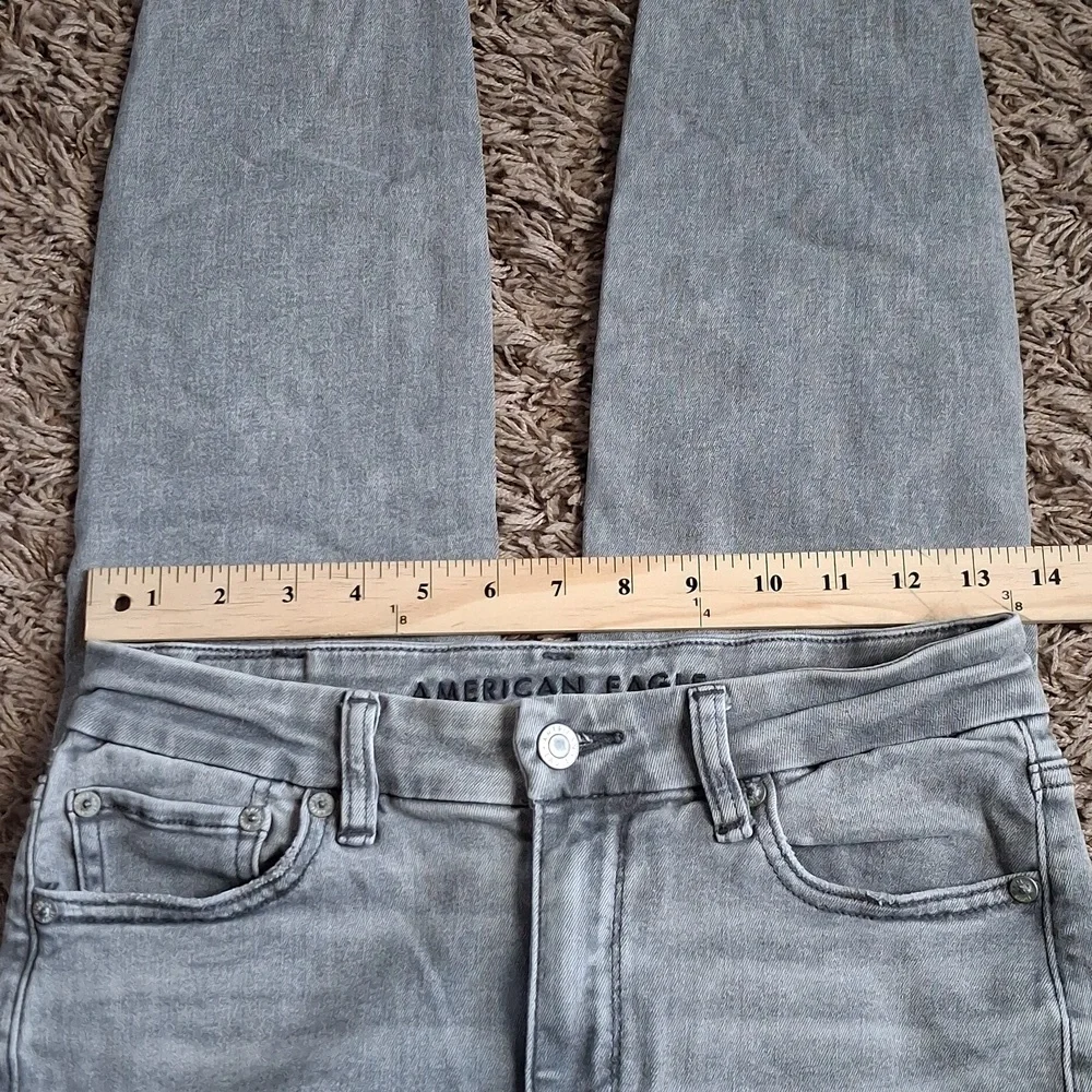 Women's American Eagle Curvy Hi-rise Skinny Distressed Jeggong Jeans Size 6